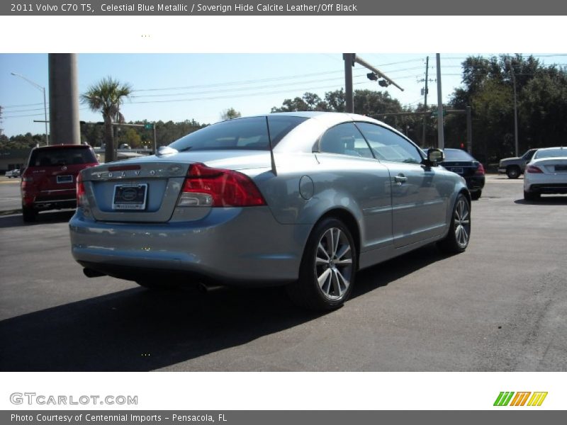 Celestial Blue Metallic / Soverign Hide Calcite Leather/Off Black 2011 Volvo C70 T5