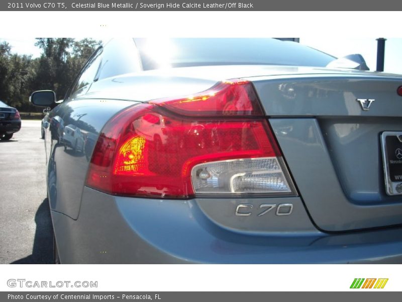 Celestial Blue Metallic / Soverign Hide Calcite Leather/Off Black 2011 Volvo C70 T5