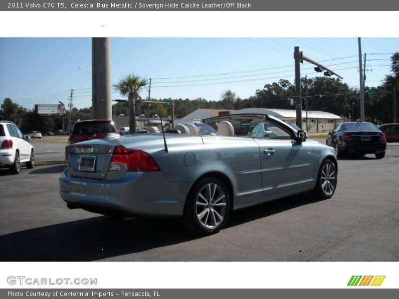 Celestial Blue Metallic / Soverign Hide Calcite Leather/Off Black 2011 Volvo C70 T5
