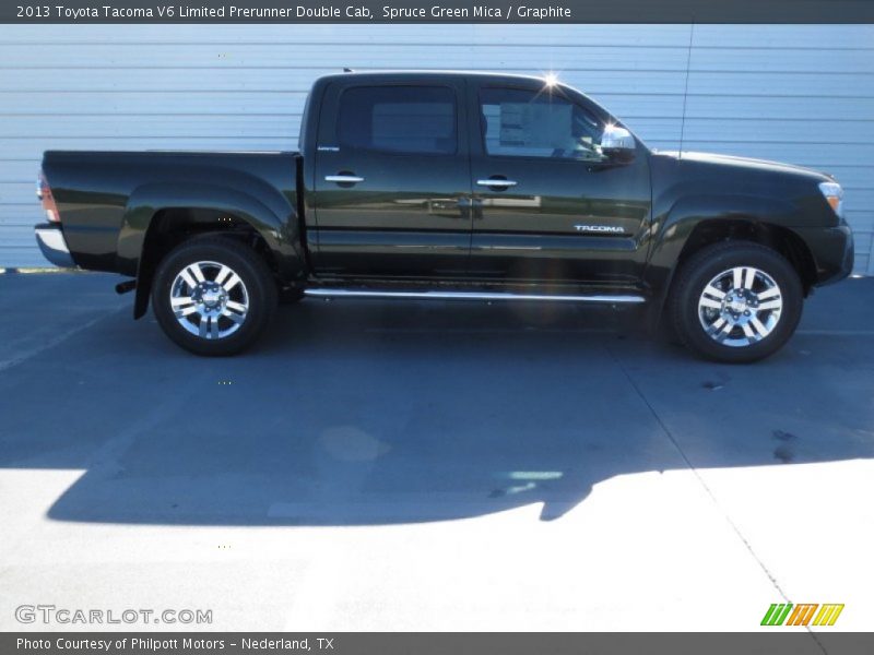 Spruce Green Mica / Graphite 2013 Toyota Tacoma V6 Limited Prerunner Double Cab