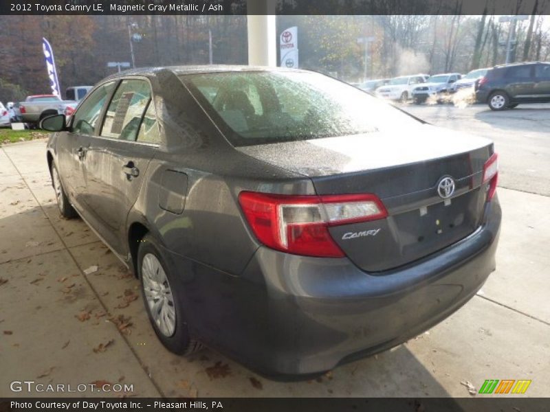 Magnetic Gray Metallic / Ash 2012 Toyota Camry LE