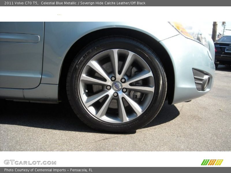 Celestial Blue Metallic / Soverign Hide Calcite Leather/Off Black 2011 Volvo C70 T5