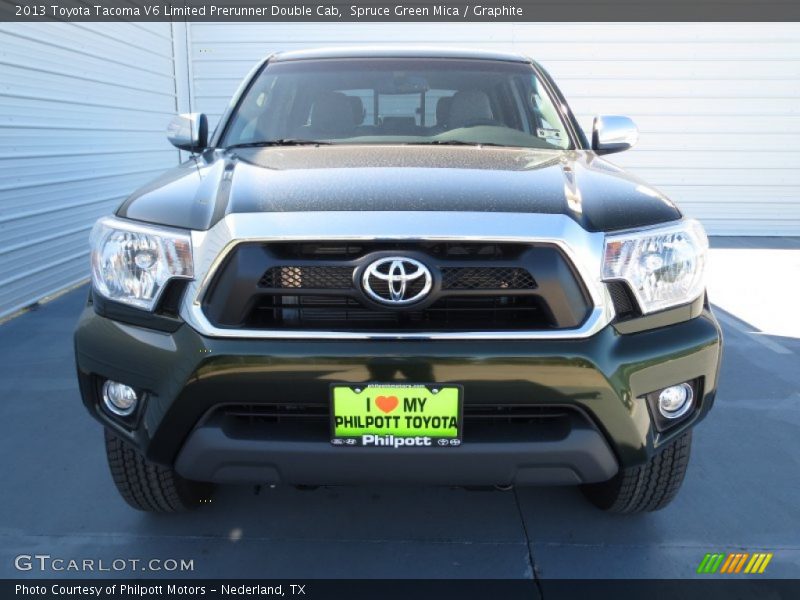 Spruce Green Mica / Graphite 2013 Toyota Tacoma V6 Limited Prerunner Double Cab