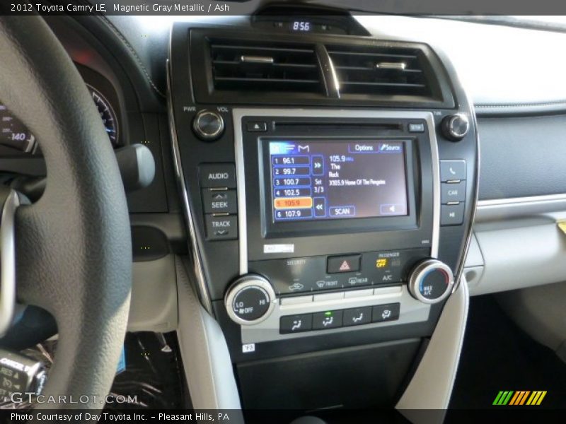 Magnetic Gray Metallic / Ash 2012 Toyota Camry LE
