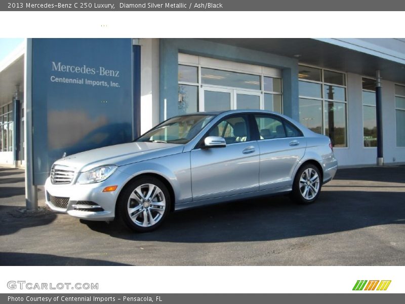 Diamond Silver Metallic / Ash/Black 2013 Mercedes-Benz C 250 Luxury