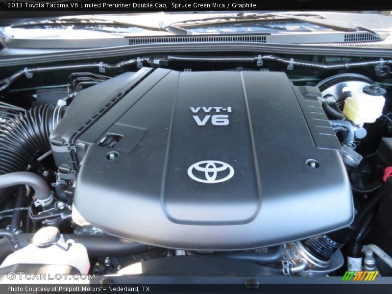 Spruce Green Mica / Graphite 2013 Toyota Tacoma V6 Limited Prerunner Double Cab