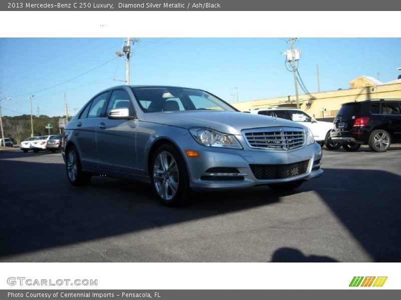 Diamond Silver Metallic / Ash/Black 2013 Mercedes-Benz C 250 Luxury
