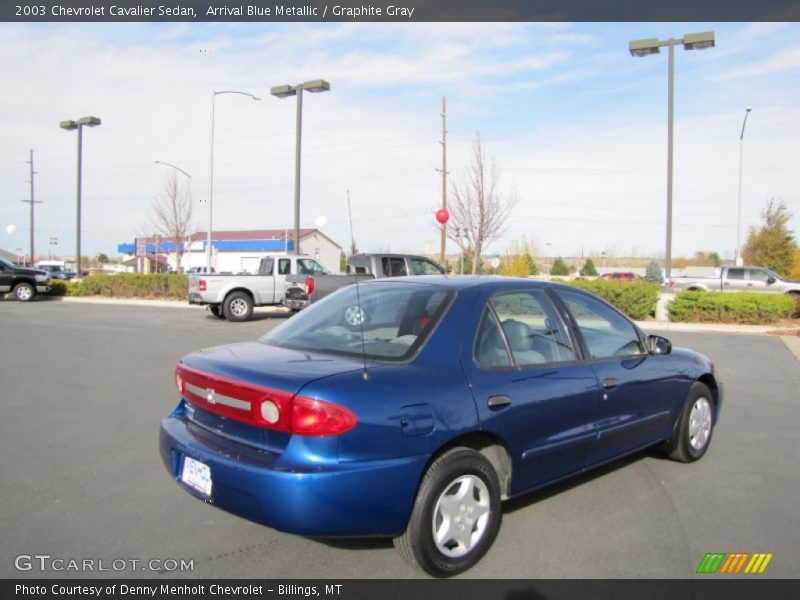 Arrival Blue Metallic / Graphite Gray 2003 Chevrolet Cavalier Sedan