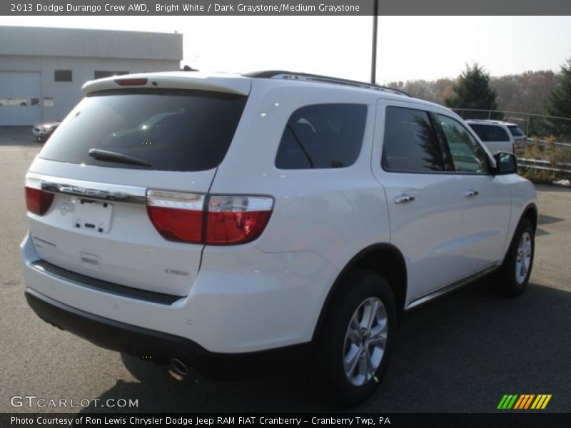 Bright White / Dark Graystone/Medium Graystone 2013 Dodge Durango Crew AWD