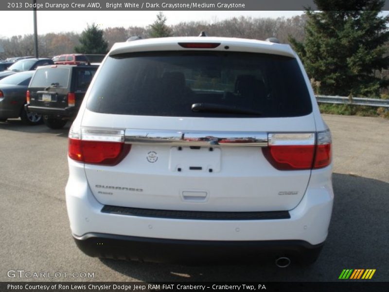 Bright White / Dark Graystone/Medium Graystone 2013 Dodge Durango Crew AWD