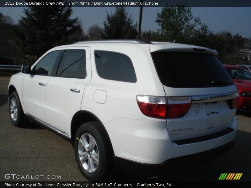 Bright White / Dark Graystone/Medium Graystone 2013 Dodge Durango Crew AWD