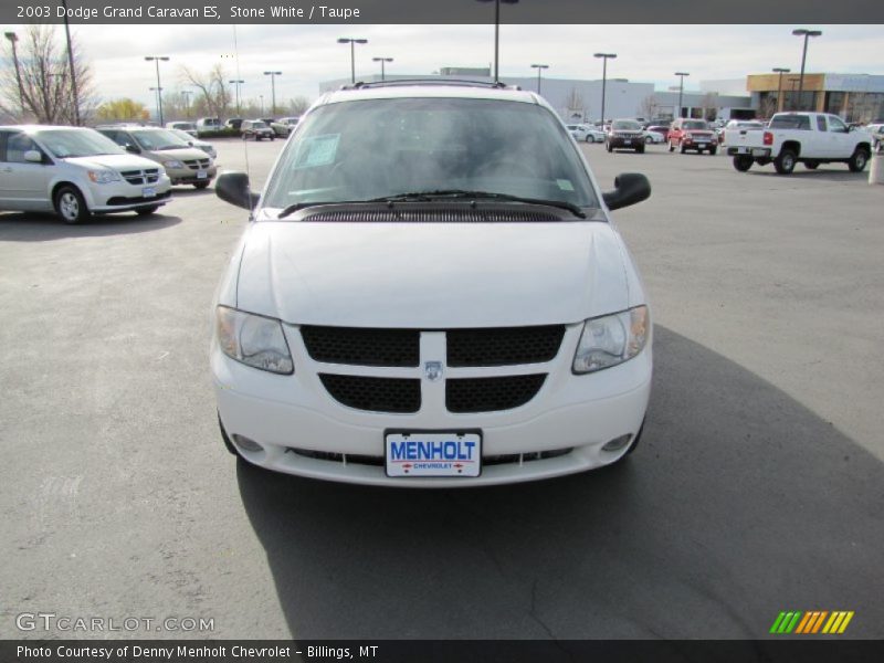 Stone White / Taupe 2003 Dodge Grand Caravan ES