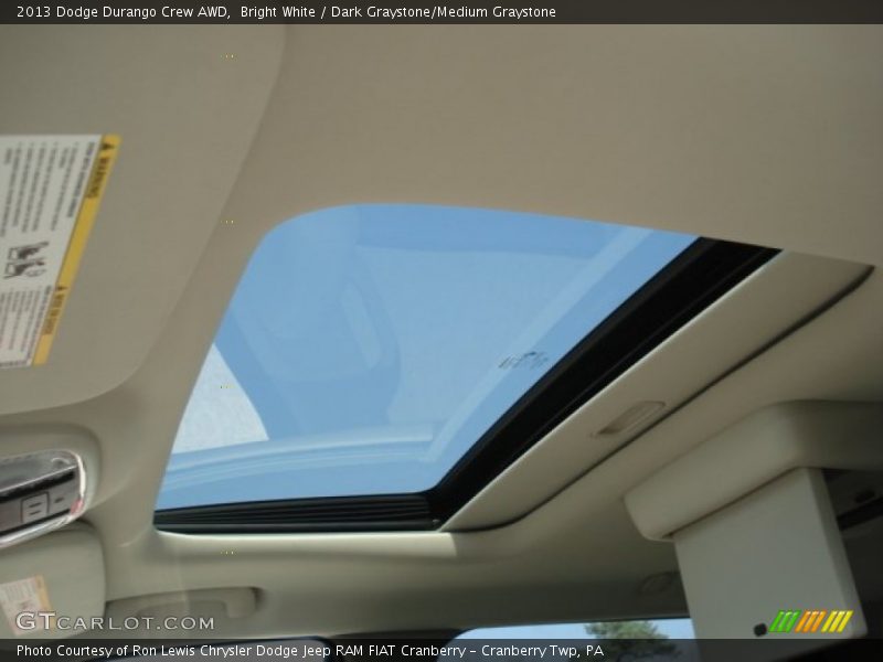 Bright White / Dark Graystone/Medium Graystone 2013 Dodge Durango Crew AWD