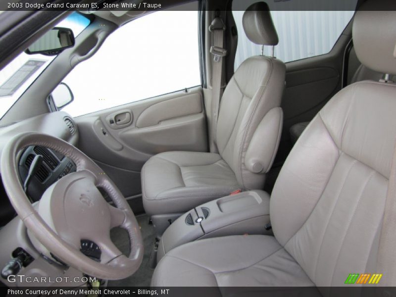 Front Seat of 2003 Grand Caravan ES