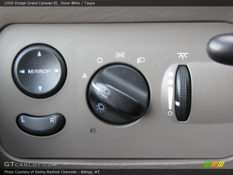 Controls of 2003 Grand Caravan ES