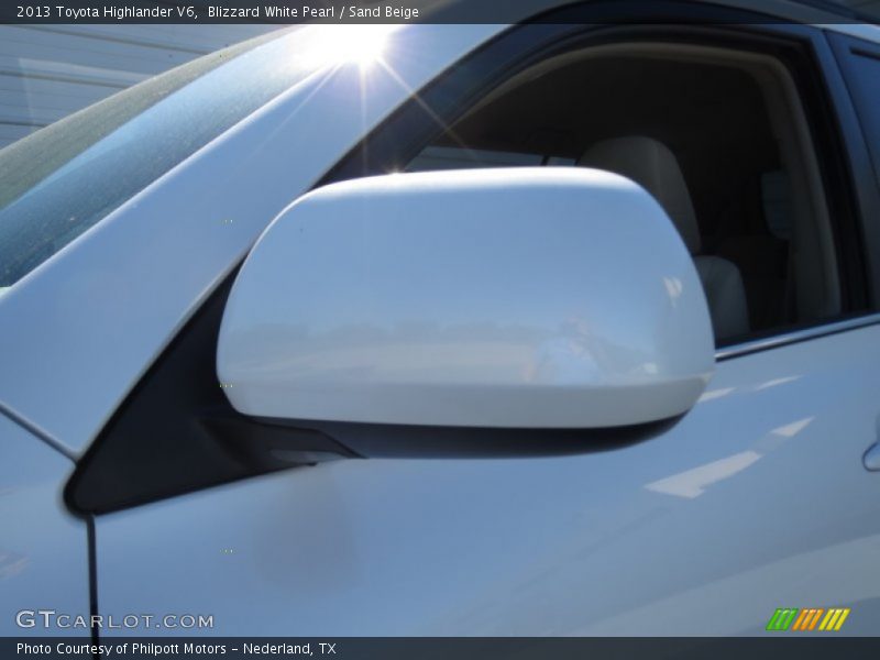 Blizzard White Pearl / Sand Beige 2013 Toyota Highlander V6