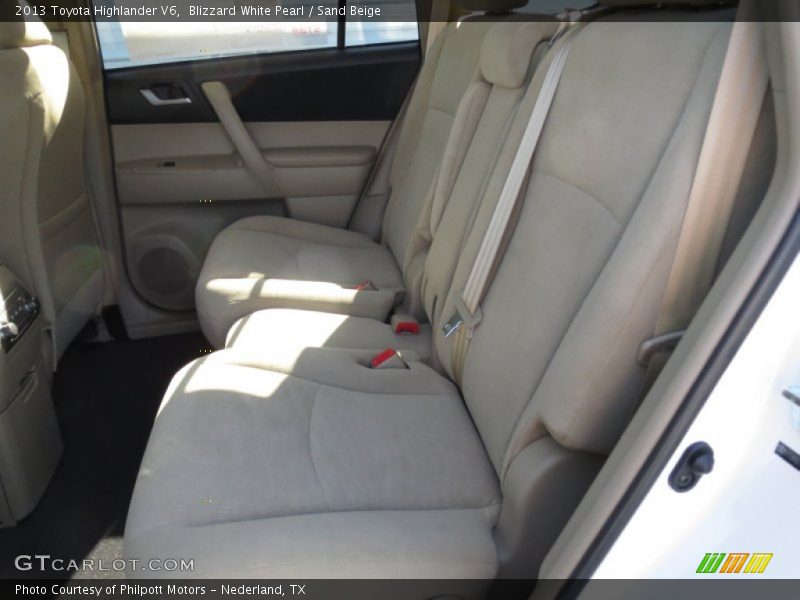 Blizzard White Pearl / Sand Beige 2013 Toyota Highlander V6