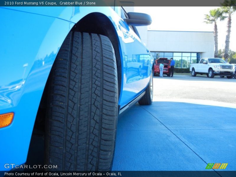 Grabber Blue / Stone 2010 Ford Mustang V6 Coupe