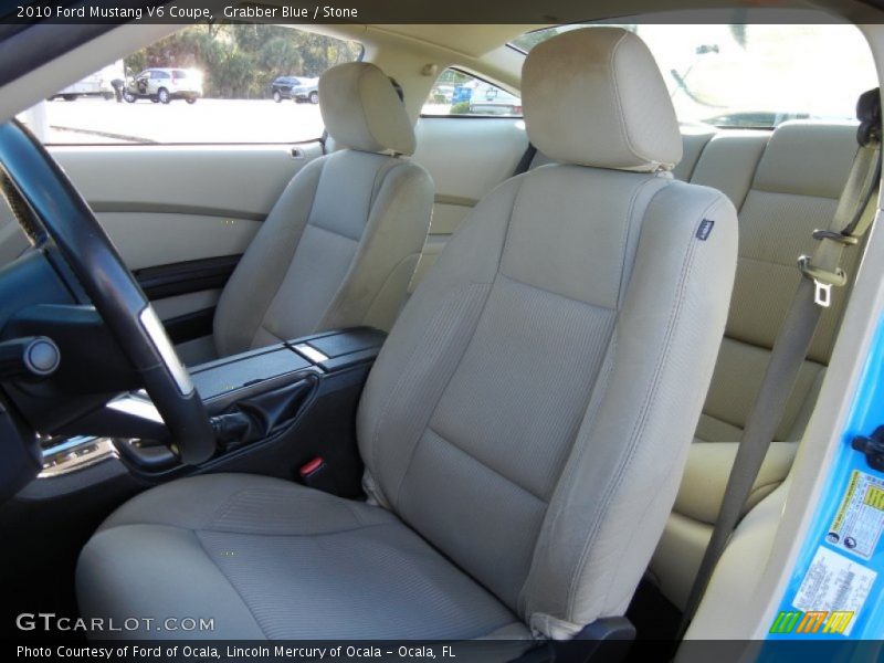 Grabber Blue / Stone 2010 Ford Mustang V6 Coupe