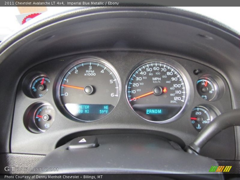 Imperial Blue Metallic / Ebony 2011 Chevrolet Avalanche LT 4x4