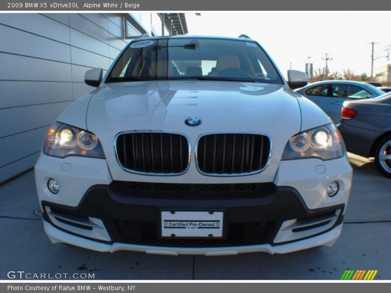 Alpine White / Beige 2009 BMW X5 xDrive30i