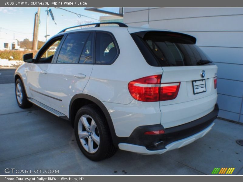 Alpine White / Beige 2009 BMW X5 xDrive30i