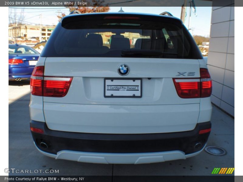 Alpine White / Beige 2009 BMW X5 xDrive30i