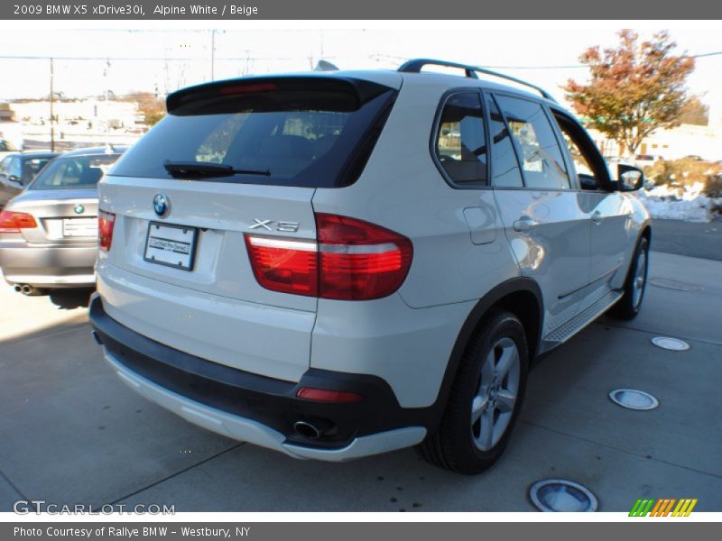 Alpine White / Beige 2009 BMW X5 xDrive30i