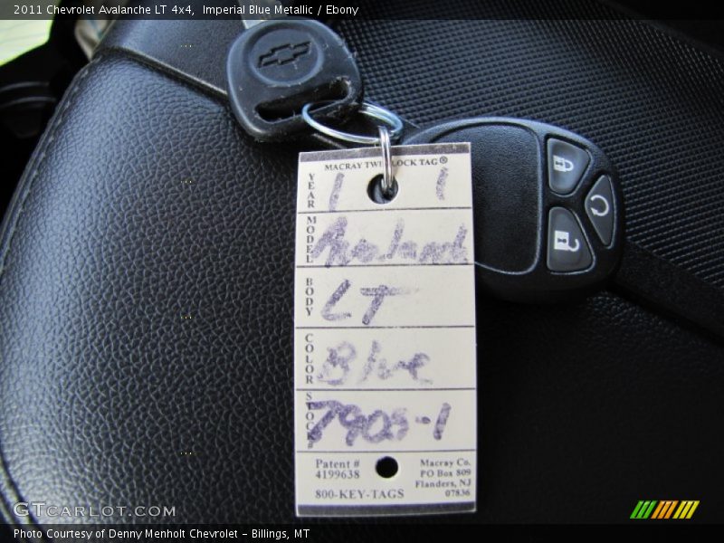 Imperial Blue Metallic / Ebony 2011 Chevrolet Avalanche LT 4x4