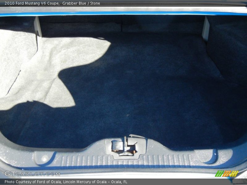 Grabber Blue / Stone 2010 Ford Mustang V6 Coupe