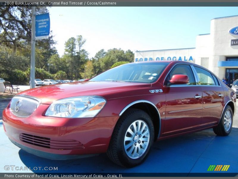 Crystal Red Tintcoat / Cocoa/Cashmere 2008 Buick Lucerne CX