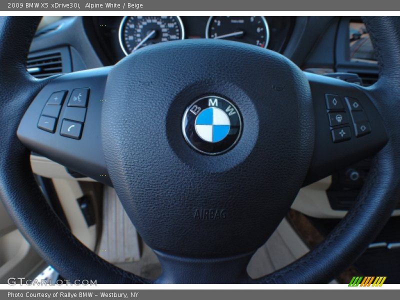 Alpine White / Beige 2009 BMW X5 xDrive30i