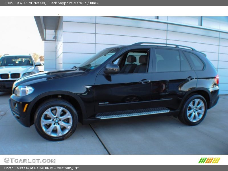 Black Sapphire Metallic / Black 2009 BMW X5 xDrive48i