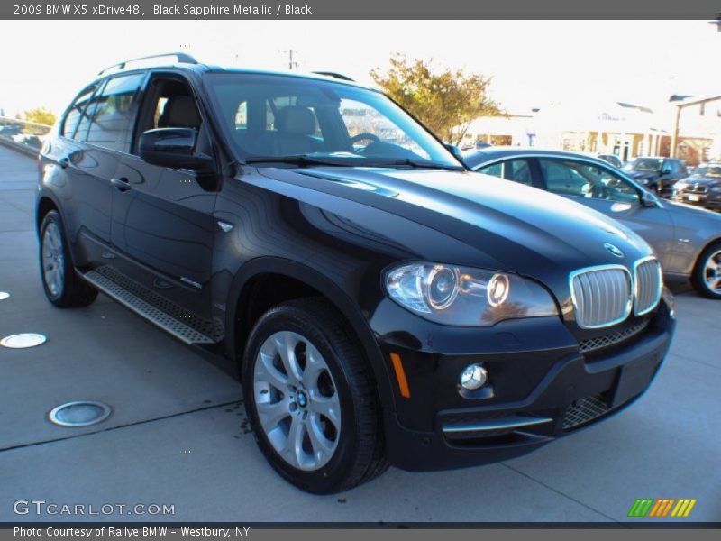 Black Sapphire Metallic / Black 2009 BMW X5 xDrive48i