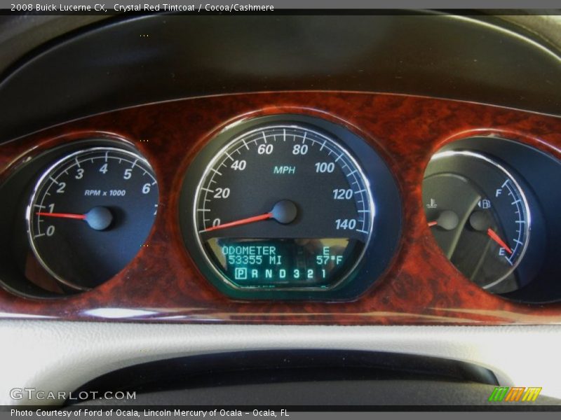 Crystal Red Tintcoat / Cocoa/Cashmere 2008 Buick Lucerne CX