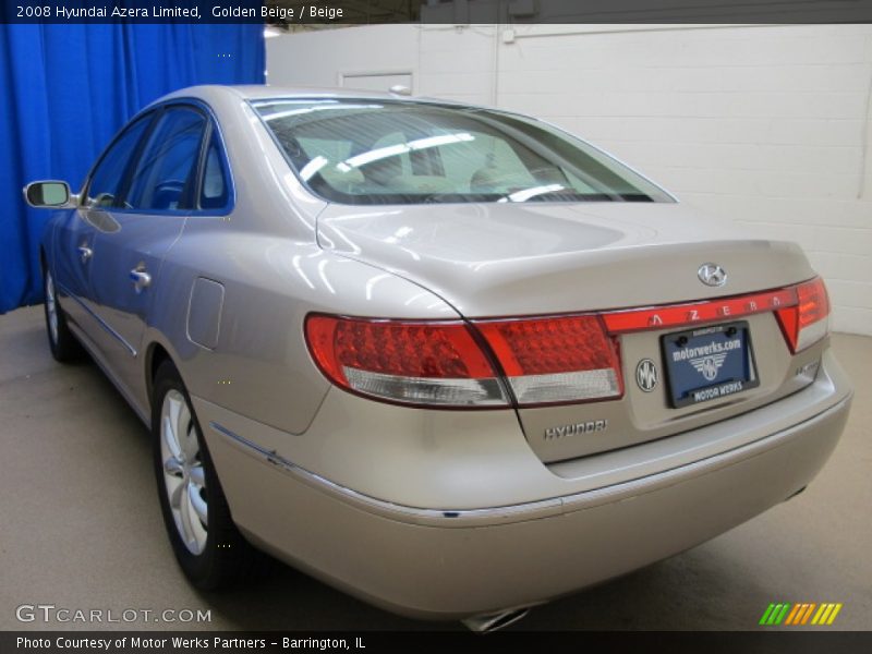 Golden Beige / Beige 2008 Hyundai Azera Limited
