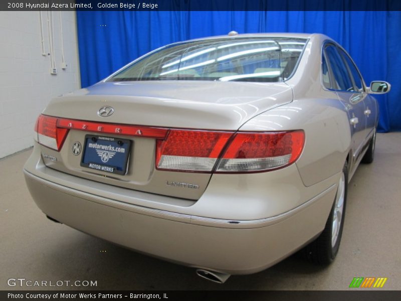 Golden Beige / Beige 2008 Hyundai Azera Limited