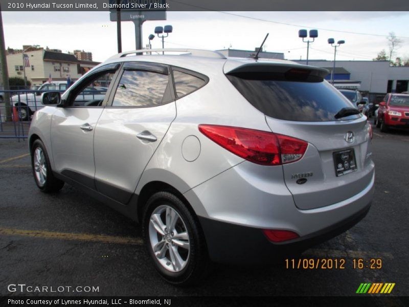 Diamond Silver / Black 2010 Hyundai Tucson Limited