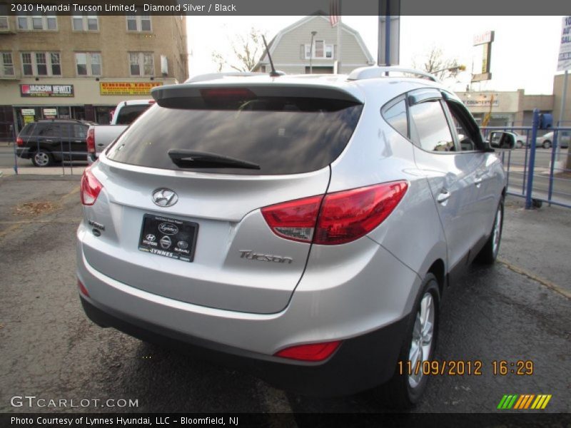 Diamond Silver / Black 2010 Hyundai Tucson Limited