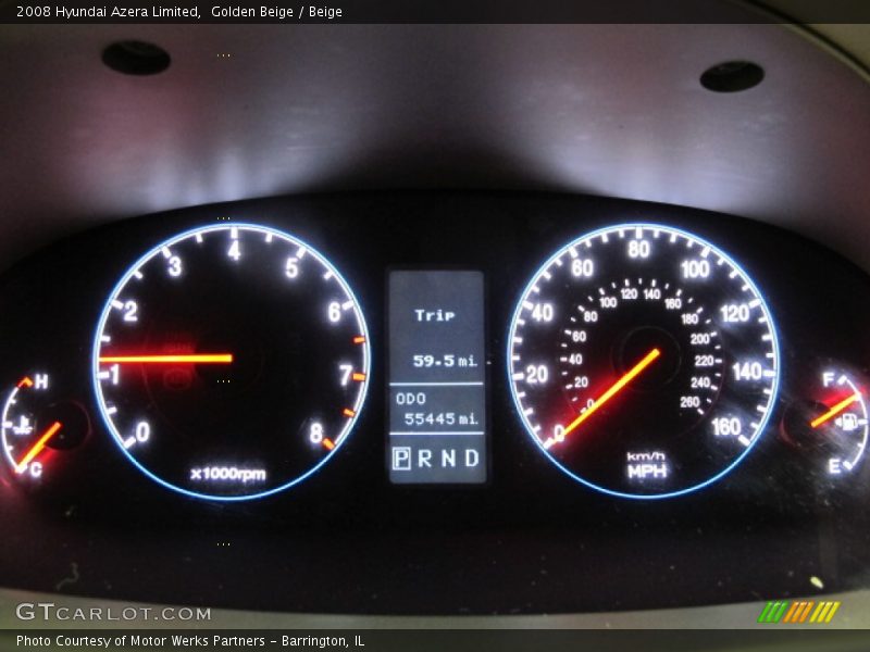 Golden Beige / Beige 2008 Hyundai Azera Limited