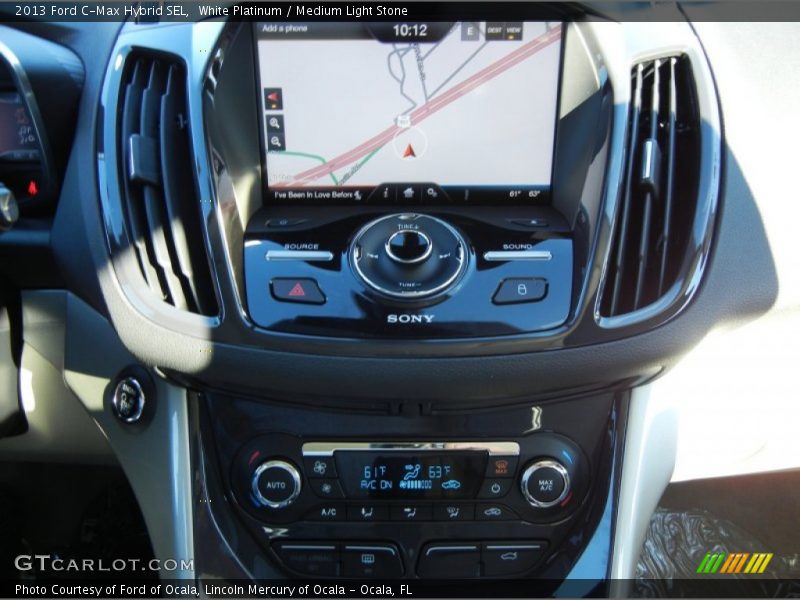 White Platinum / Medium Light Stone 2013 Ford C-Max Hybrid SEL