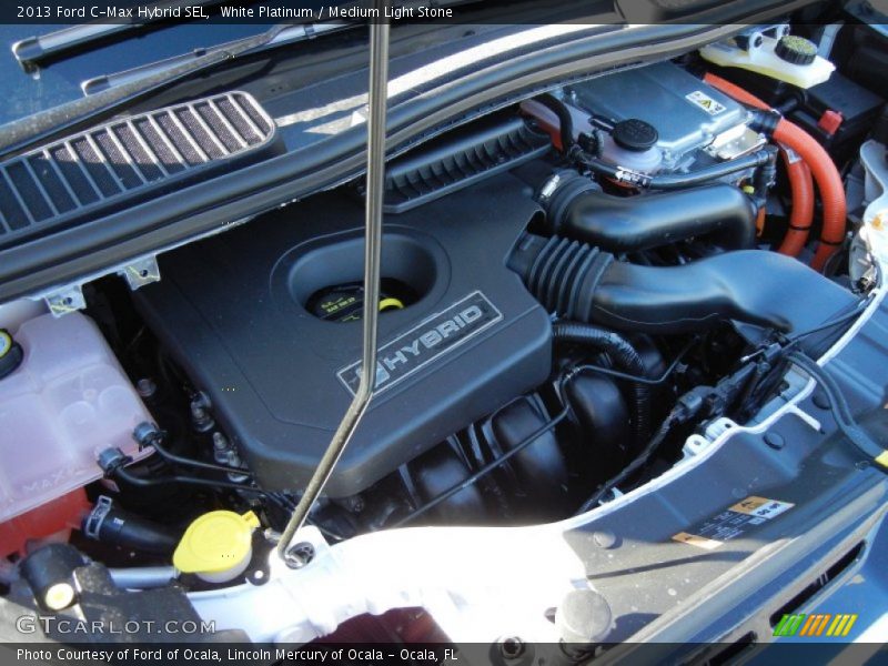 White Platinum / Medium Light Stone 2013 Ford C-Max Hybrid SEL