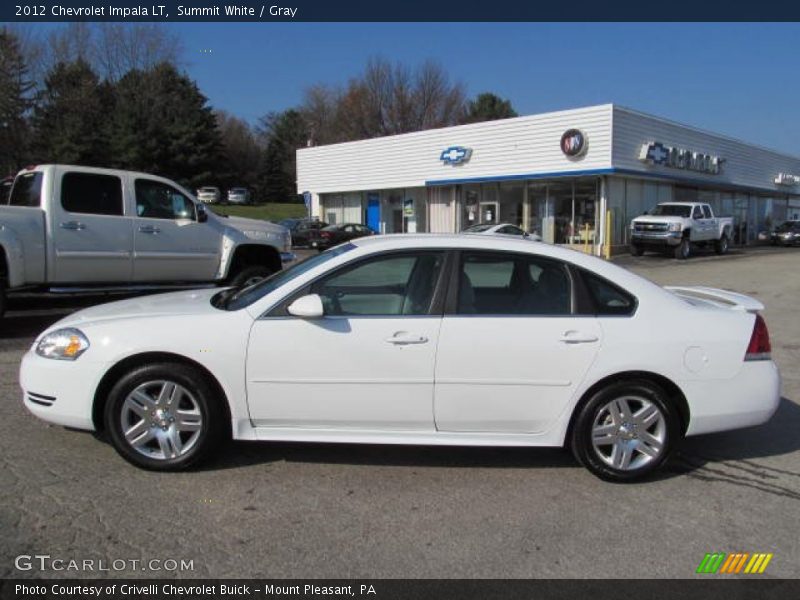Summit White / Gray 2012 Chevrolet Impala LT