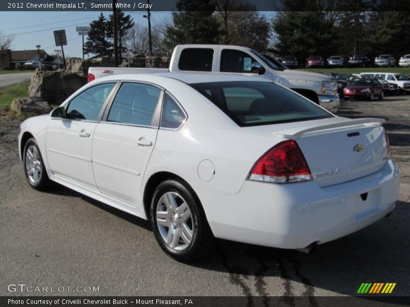 Summit White / Gray 2012 Chevrolet Impala LT