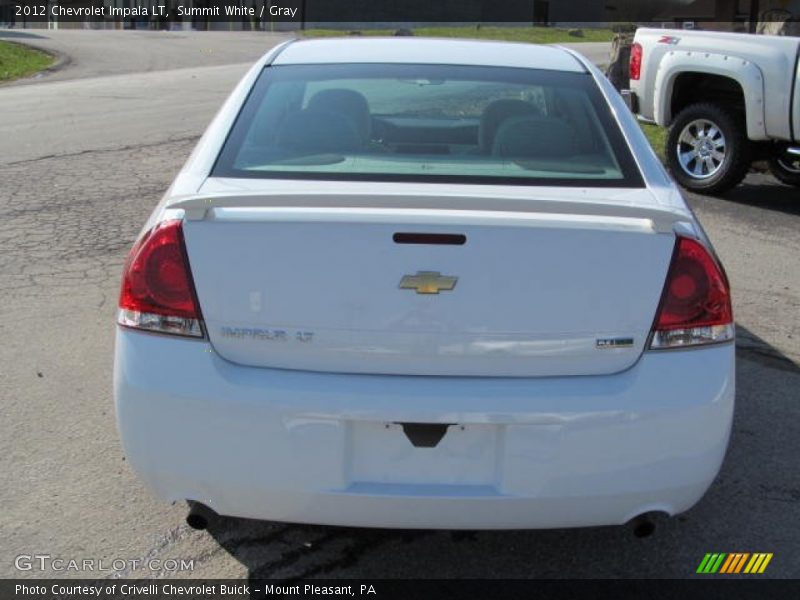 Summit White / Gray 2012 Chevrolet Impala LT