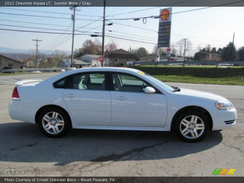 Summit White / Gray 2012 Chevrolet Impala LT