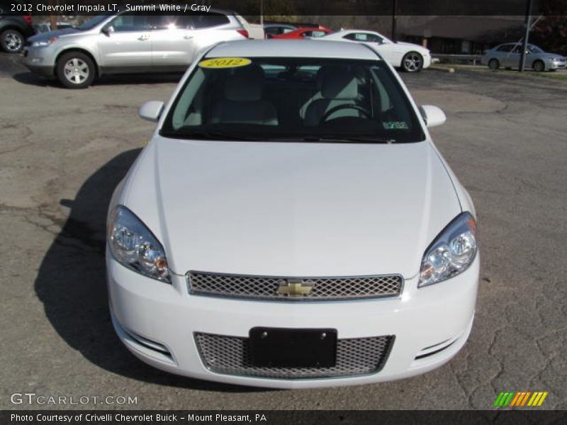 Summit White / Gray 2012 Chevrolet Impala LT