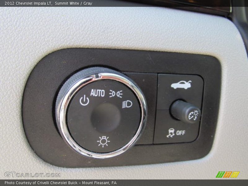 Summit White / Gray 2012 Chevrolet Impala LT