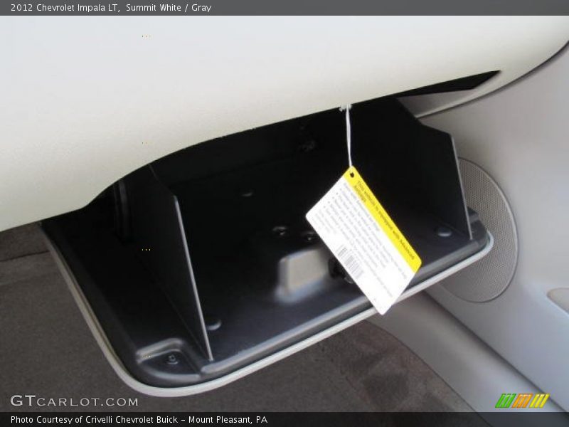 Summit White / Gray 2012 Chevrolet Impala LT