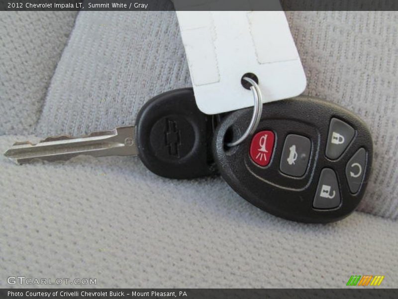 Summit White / Gray 2012 Chevrolet Impala LT